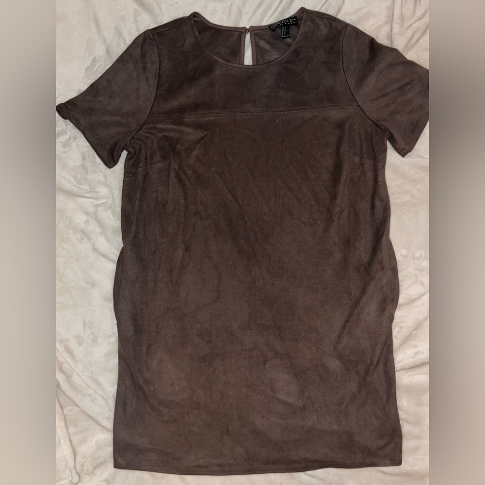 Forever 21 chocolate suede mini dress